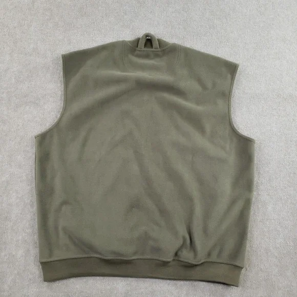 Boyt Harness Company Vest Men‎ 3XL Green Fleece Full Zip Shoulder Patch Shooting